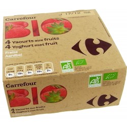 4X125G Yaourt Fraise Crf Bio