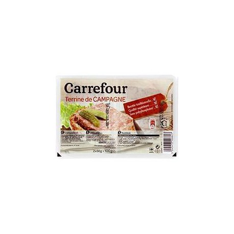 2X50G Terrine De Campagne Crf