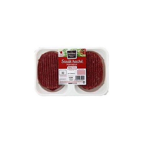 2X125G Steack Hache 15% Crf