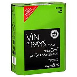 3L Bib Vin De Pays Cite De Carcassone Blanc
