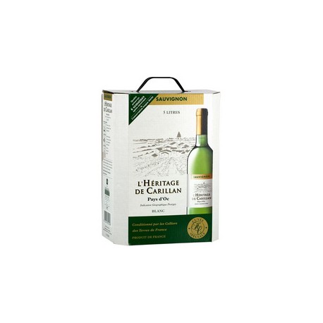 5L Bib Vin De Pays Oc Sauvignon Haut Carillan