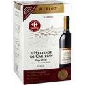10Lbib Vin De Pays Oc Rouge Merlot H.Carillan