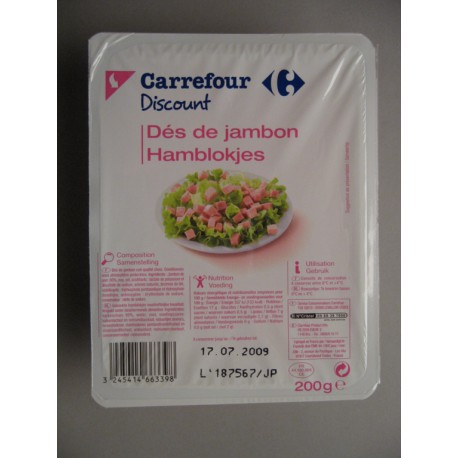 200G Des Jambon Cuit Dd