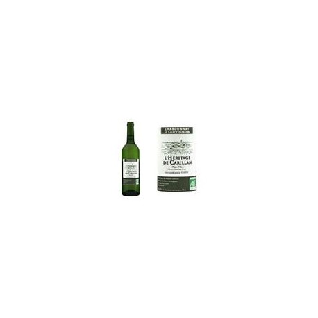 75 Vin de pays Oc Bl Sauv/Chard Bio Ml