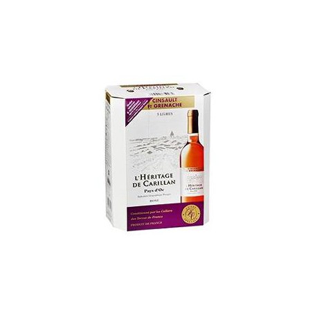 5L Bib Vin De Pas D Oc Igp Rose Cinsault/Grenache