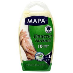 Mapa Gants Douc Satinee X10 L