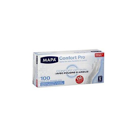 Bte Distributeur 100 Gants Fins Latex Naturel S Mapa