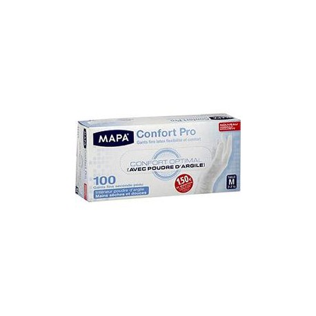 Bte Distributeur 100 Gants Fins Latex Naturel M Mapa