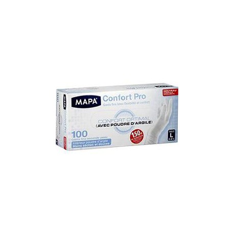 Bte Distributeur 100 Gants Fins Latex Naturel L Mapa