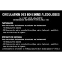 Panneau Circulation Alcool