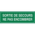 2 Adhesifs Sortie Secours Npe