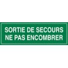 2 Adhesifs Sortie Secours Npe