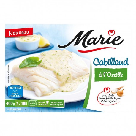 Marie Cabillaud Oseille 400G