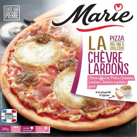 380G Pizza Pfine Chevre Lardon