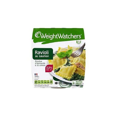 290G Ravioli Au Saumon Fondue D Epinards A La Creme Weight W
