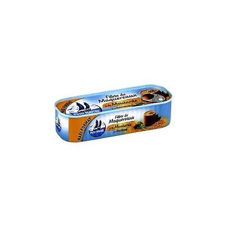 Petit Navire Filets Maquereaux Moutarde Boite 1/2