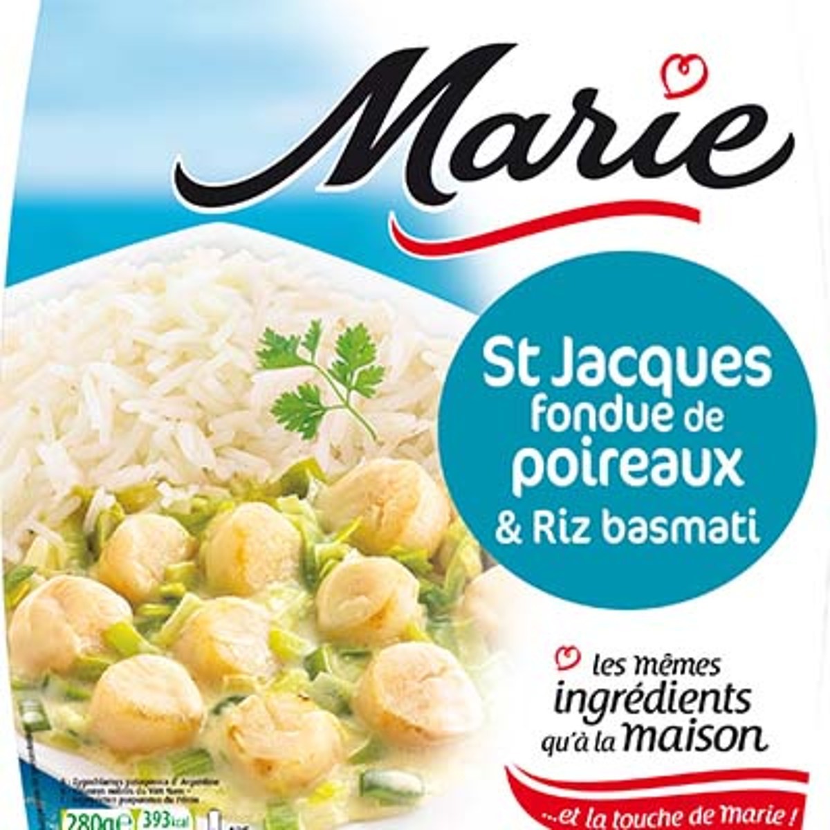 Plat cuisiné St Jacques & riz MARIE