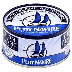 Petit Navire Thon Blanc Nature Boite 1/4