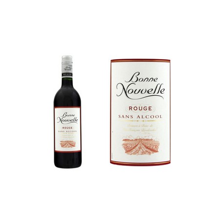 Vin Sans Alcool Rouge 0% 75 Cl