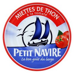 Petit Navire Miettes Thon Tomate Boite 1/4