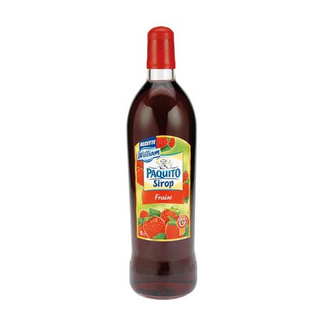 Paquito Sirop Fraise Bouteille 1L