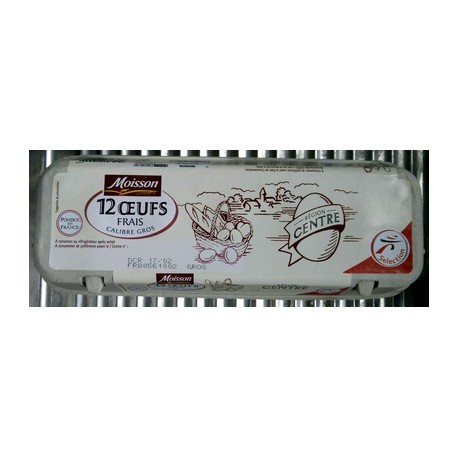 Moisson 12 Oeufs Frais M