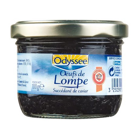 Odyssee Oeufs Lompe Noirs 100G