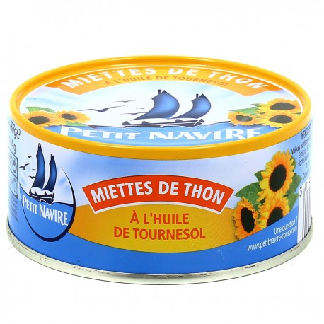 1/5 Thon Miettes Huile Tournesol Petit Navire