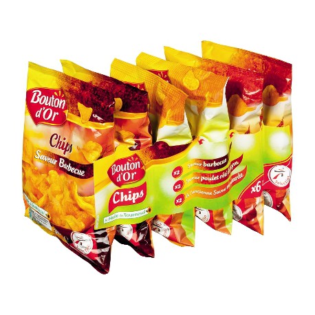Bouton D Or Chips Aroma. 6X30G
