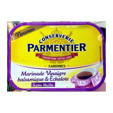 135G Sardines Vinaigre Balsamique Parmentier