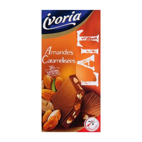 Ivoria Lait Amande Caramel200G