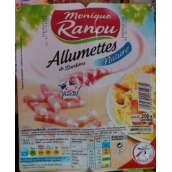 Ranou Allumet Lardon Nat2X100G