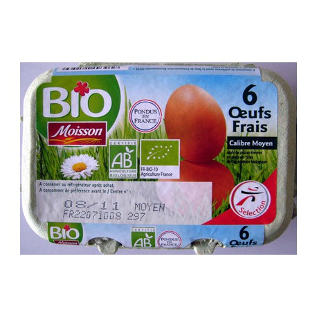 Moisson 6 Oeufs Bio M