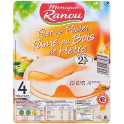 Ranou Flt Poulet Fume 4T 120G