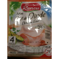 Ranou Filet Dinde Dore 4T 160G