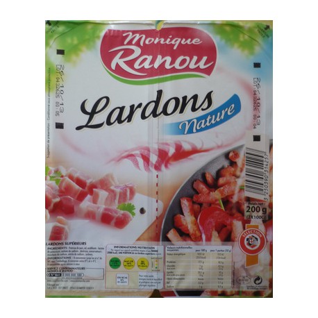 Ranou Lardons Natures 2X100G