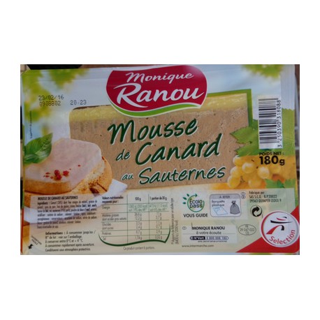 Ranou Mousse Canard Saut 180G