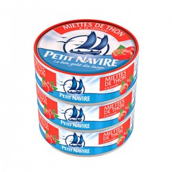 Petit Navir Miette Thon Tomate Boites 3 X 1/9