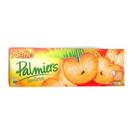Netto Palmier Feuillete100G