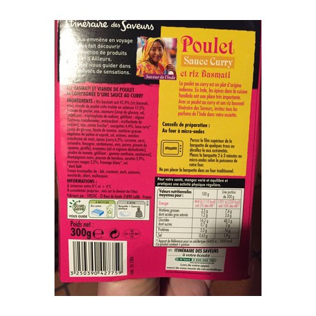 Ids Poulet Curry&Riz 300G
