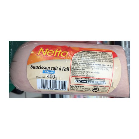 Netto Saucisson Ail Blc 400G