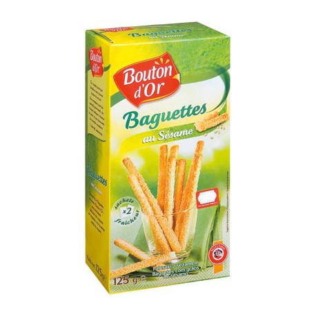 Bouton Or Baguette Sesam 125G