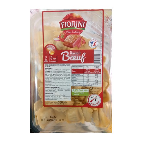 Fiorini Raviolis Boeuf 300G