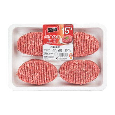 Jroze Steak Hache 15% 8X100G