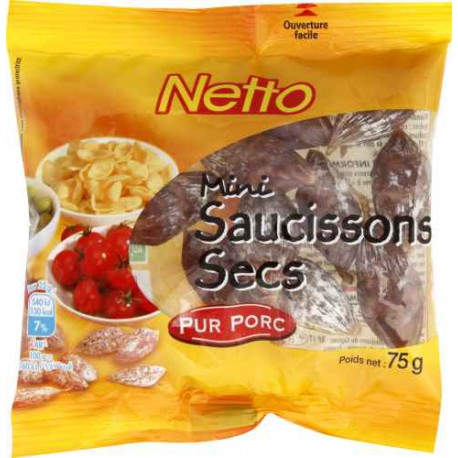 Netto Mini Saucisson Nat 75G