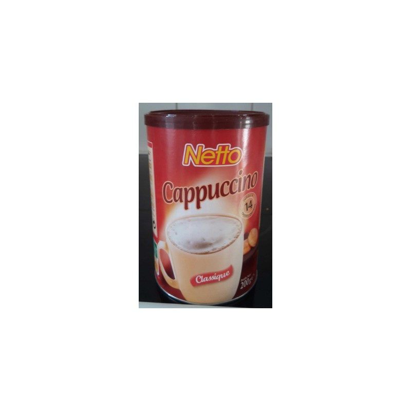Cappuccino saveur vanille 200g - NETTO NETTO 3250390717522 : Netto Le Teil  – Supermarché & Drive