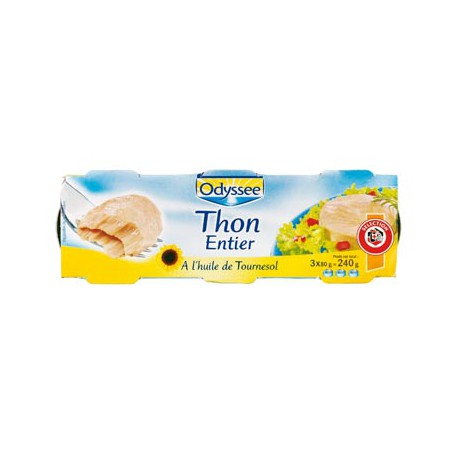 Odyssee Thon Ent.Huil 3 X 80G