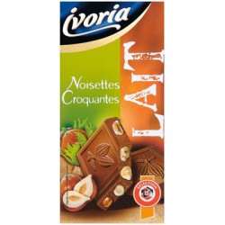 Ivoria Bloc Lait Noiset. 200G