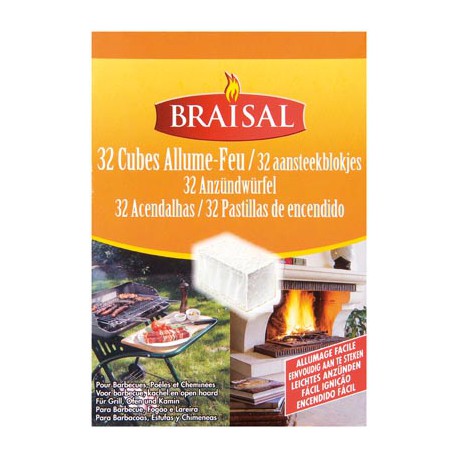 Braisal Allume Feu 32 Cubes