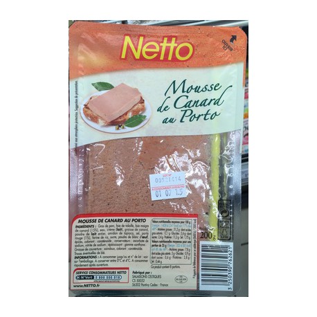 Netto Mousse Canard Porto 200G